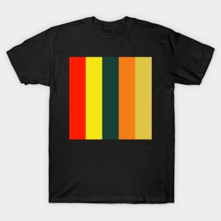 abstract geometrical stripe pattern T-Shirt